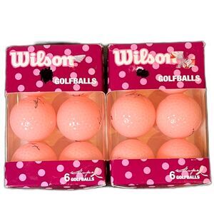 Wilson HOPE Pink Golf Balls Breast Cancer Research 12 Balls Vintage New 2 Pack